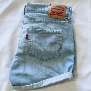 Levi's Light Blue Denim Shorts Size 27